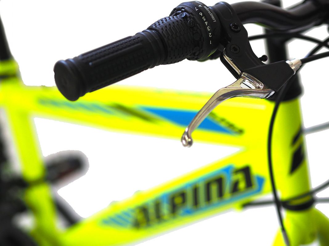 Alpina MTB 26 lime blue detail 1
