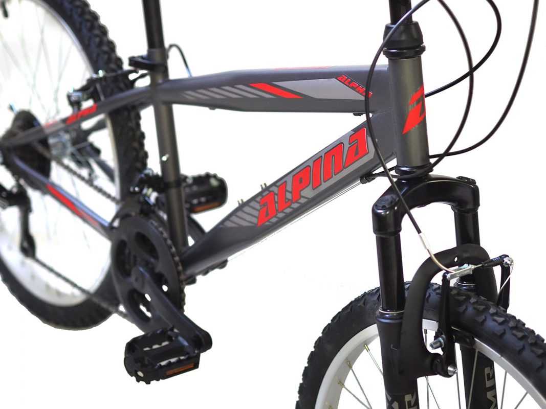 Alpina MTB shimano 24 26 gray red detail 1